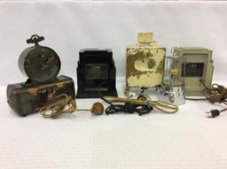 Lot of 5 Various Clocks Mostly Electric