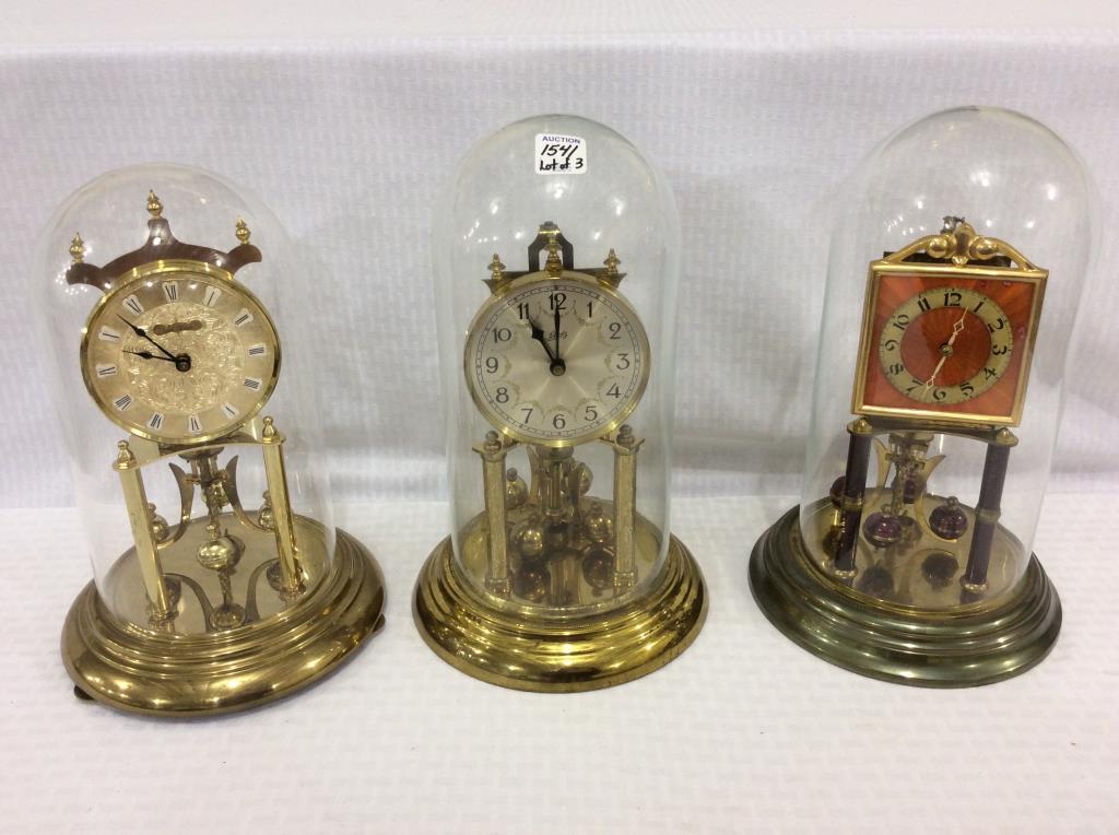 Lot of 3 Anniversary Clocks-Un-Sure of Working