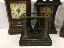 Lot of 4 Including Iron Clock Case Only,