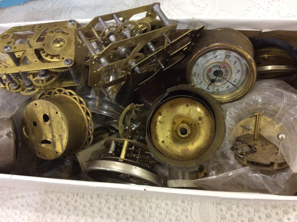 Very Lg. Box of Clock Parts-Lg. Group