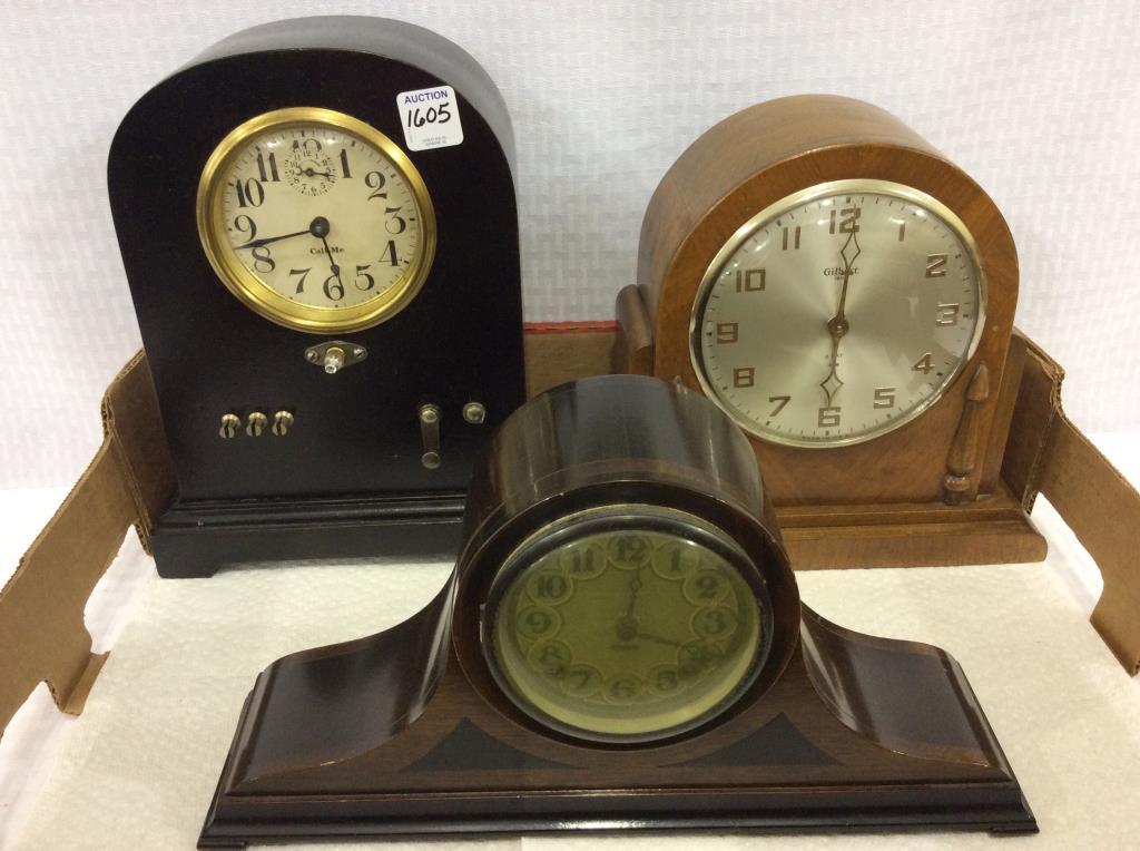 Lot of 7 Various Clocks Including