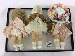 Lot of 3 Small Mostly Muffy Dolls
