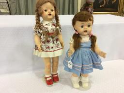 Lot of 2 Composition Dolls  17 and 20