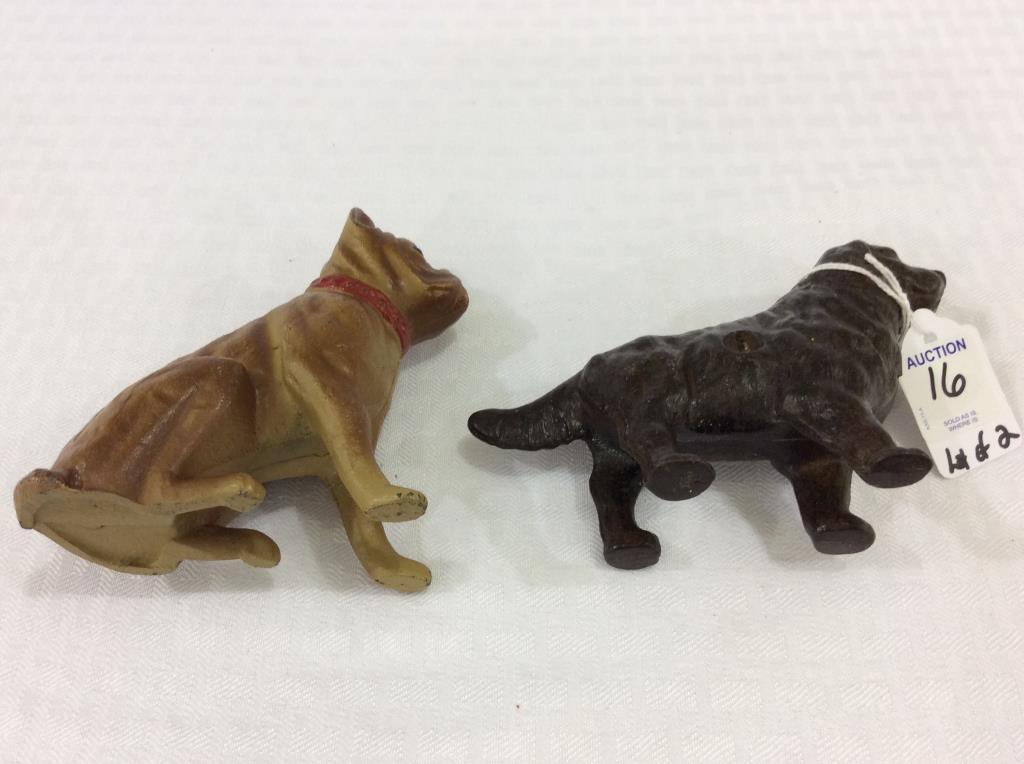 Lot of 2 Iron Dog Banks