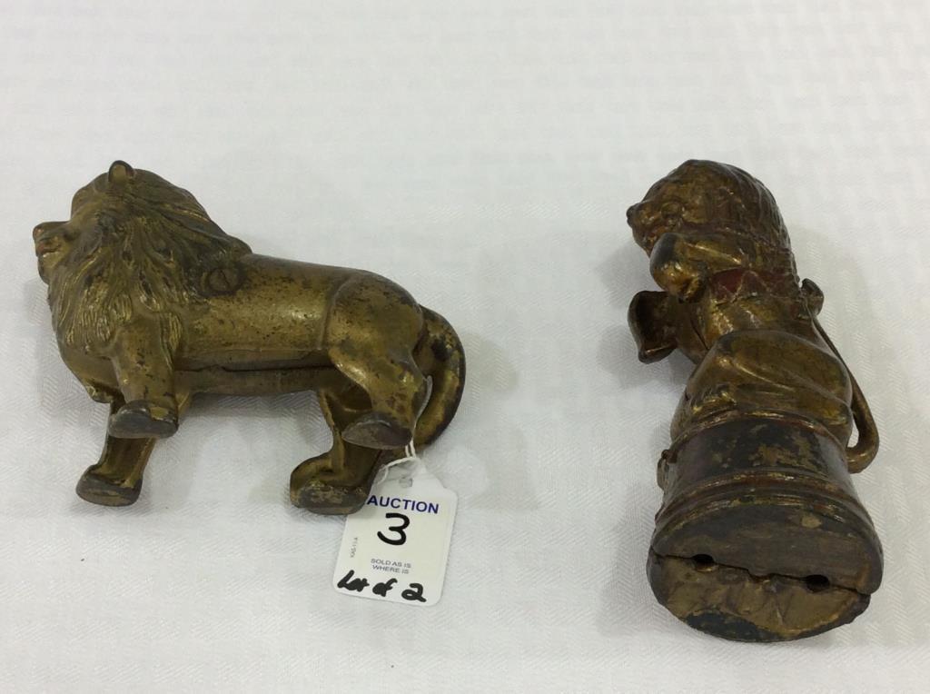 Lot of 2 Iron Lion Banks