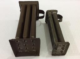 Lot of 2 Primitive Tin Candle Molds