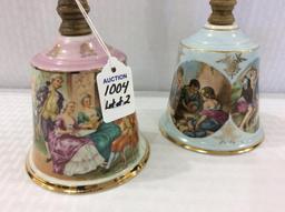 Lot of 2 Hand Painted Decorative Bells-