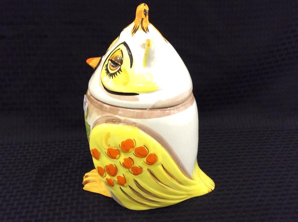 Lefton China Owl Cookie Jar (Approx. 12 Inches