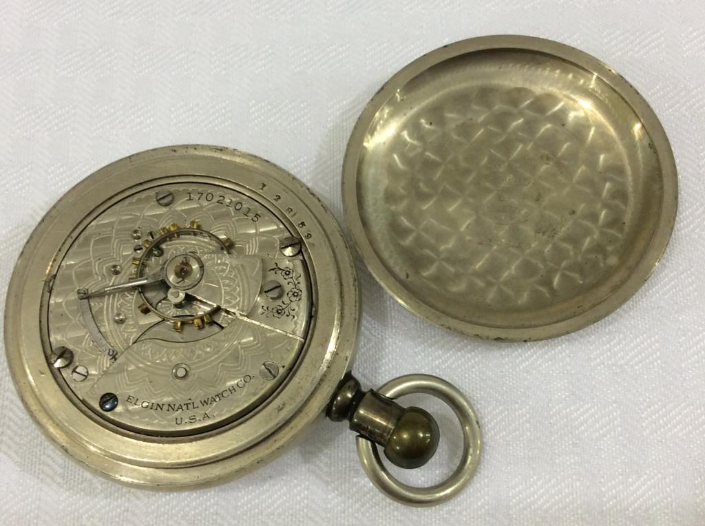 Silver Open Face American Waltham Pocket Watch