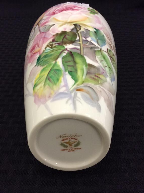 Noritake Bone China Floral Painted Vase