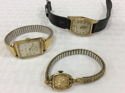 Lot of 6 Ladies Wrist Watches Including Bulova,