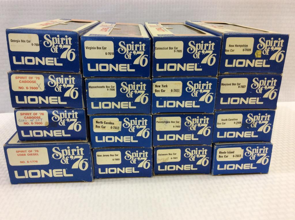 Lot of 16 Lionel Spirit of 76' Commemorative