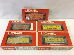 Lot of 5 Lionel O-Gauge Lighted Caboose's in Boxes
