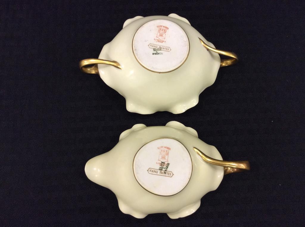 2 Hand Painted Creamer/Sugar Sets