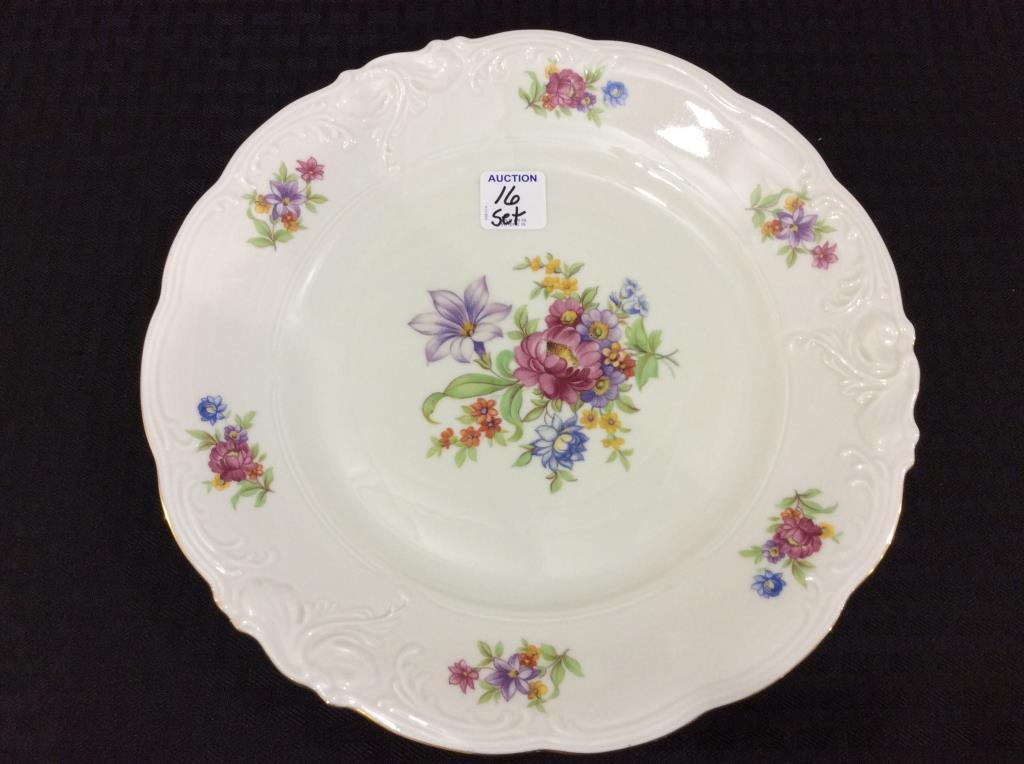 Set of Floral Painted China-Wakbazyck
