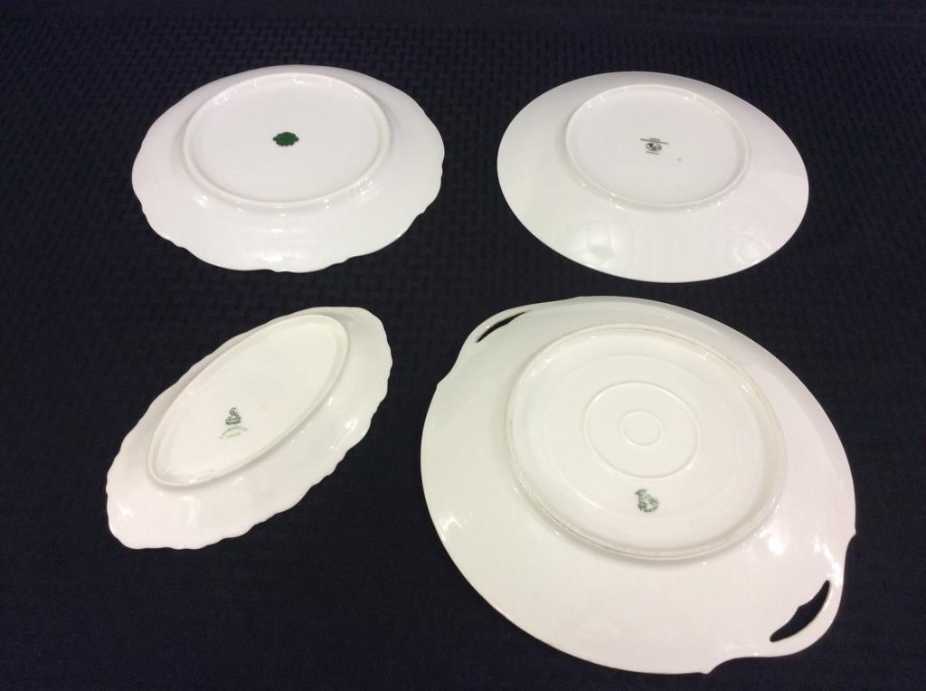 Lot of 4 Painted Dishes Including 3 Plates-