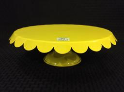 Lot of 2 Decorative Pedestal Cake Stands Including