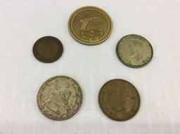Group of Mostly Foreign Coins Including