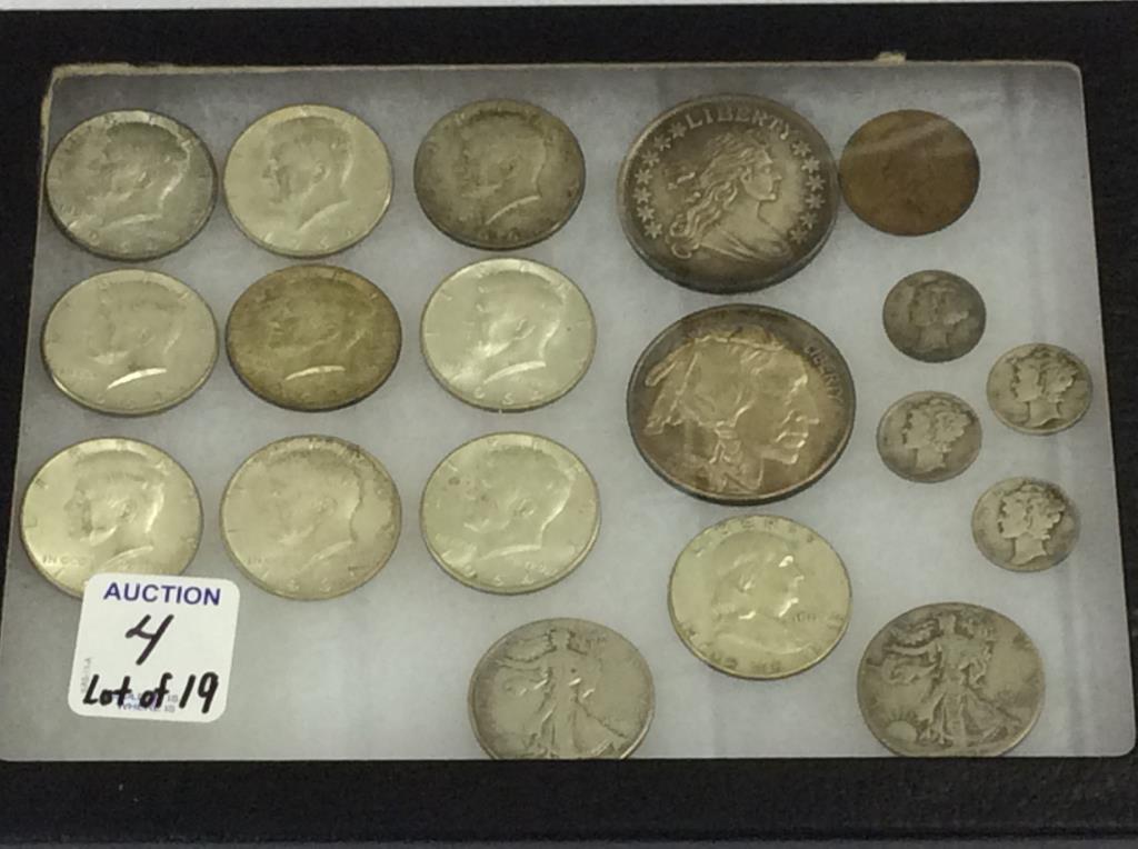Group of Coins Including