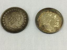 Group of Coins Including