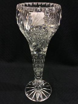 12 Inch Tall Beautiful Cut Glass