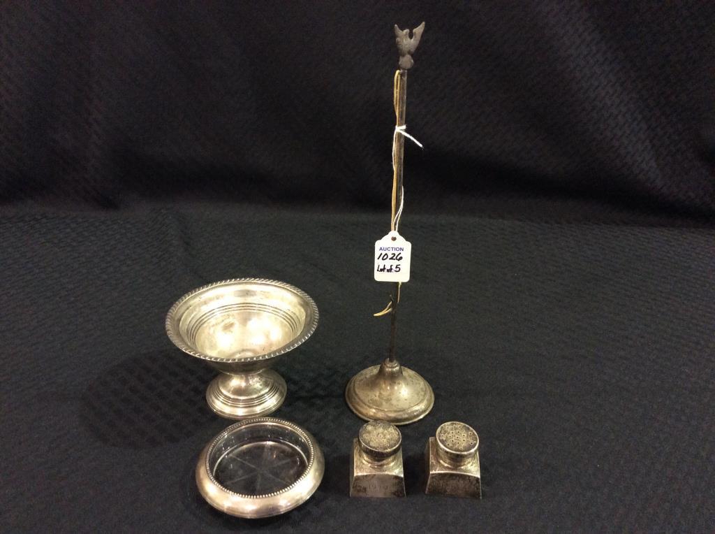 Lot of 5 Various Sterling Silver Pieces Including
