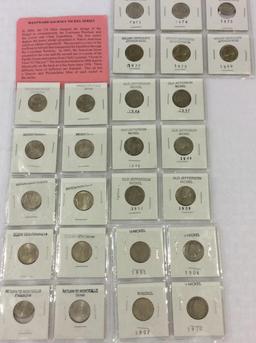 Collection of Nickels Including