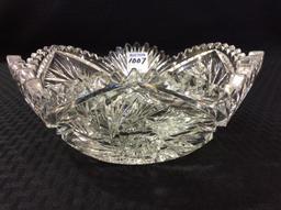 Ornate Cut Glass Bowl