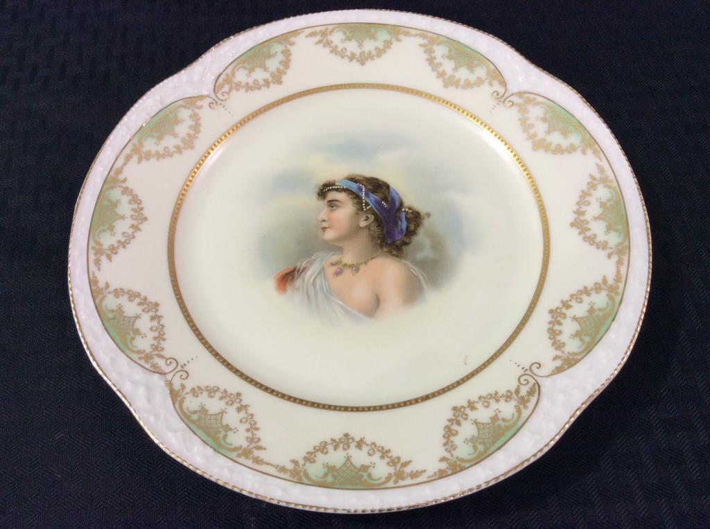 Lot of 3 Painted Plates Including