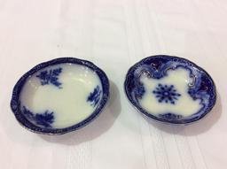 Lot of 5 Flo Blue Pieces Including 2-Sm. Bowls