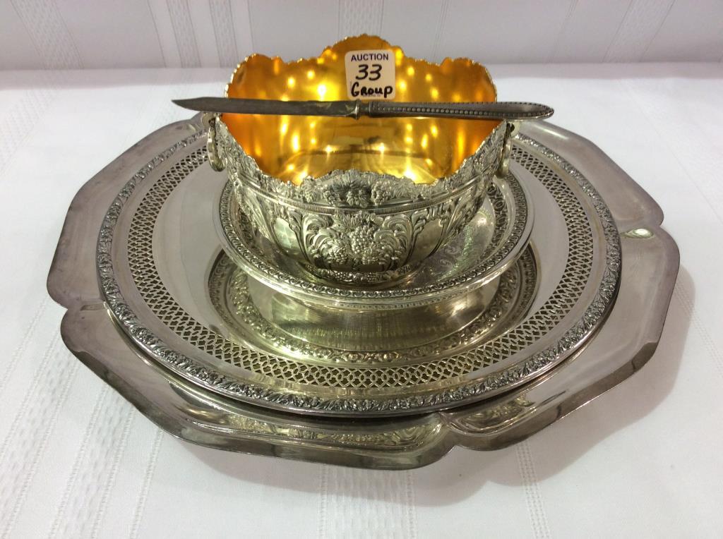 Group of Decorative SIlver Plate Pieces