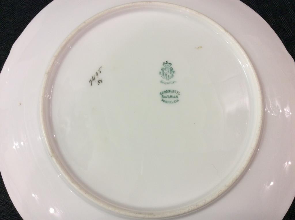 Lot of 2 Floral Painted Plates-Limoge France