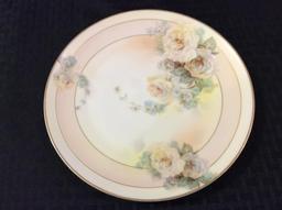 Lot of 2 Floral Painted PIeces Including