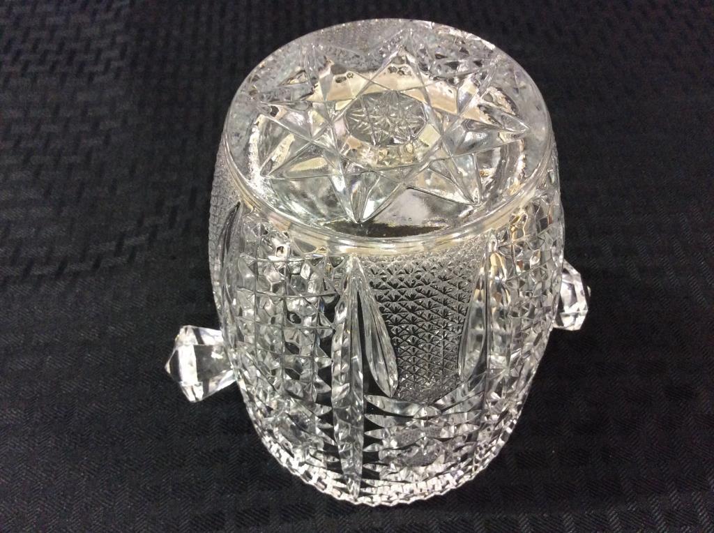 Sm. Cut Glass Ice Bucket