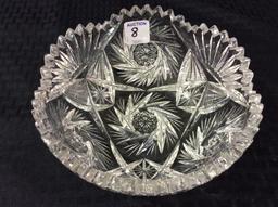 Cut Glass Bowl (Approx. 3 1/4 Inches Tall X