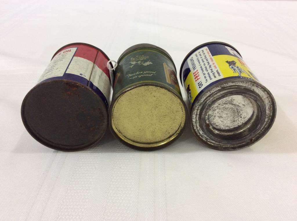 Lot of 3 Tin Adv. Banks Including