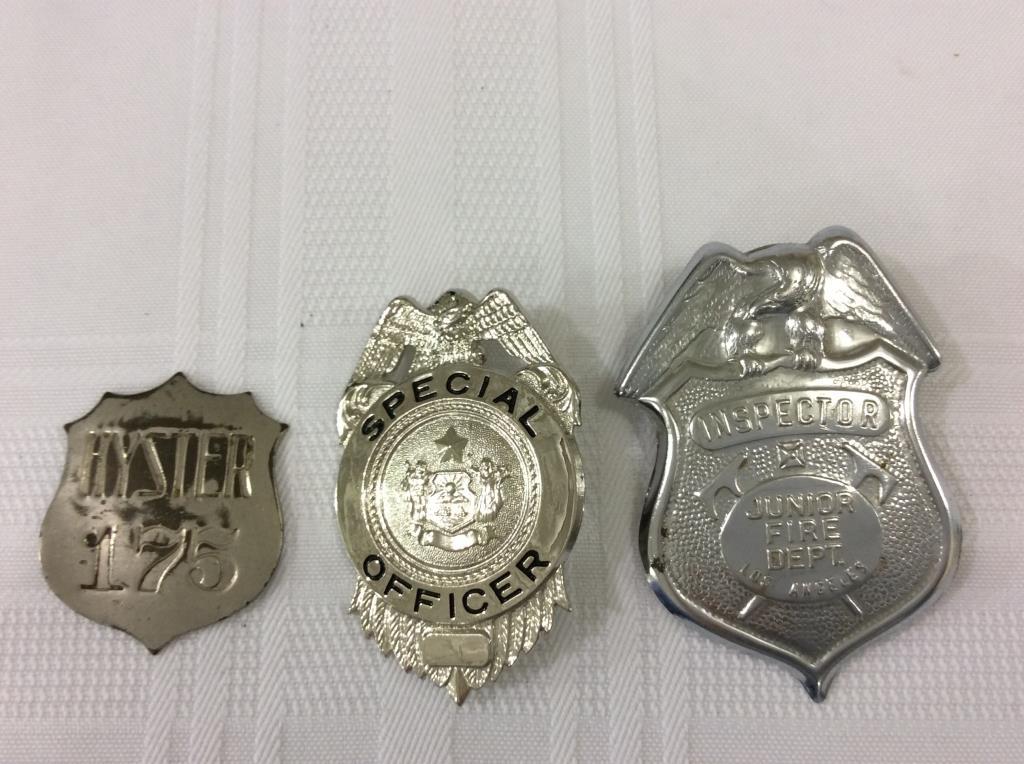 Lot of 5 Various Sm. Badges Including Special