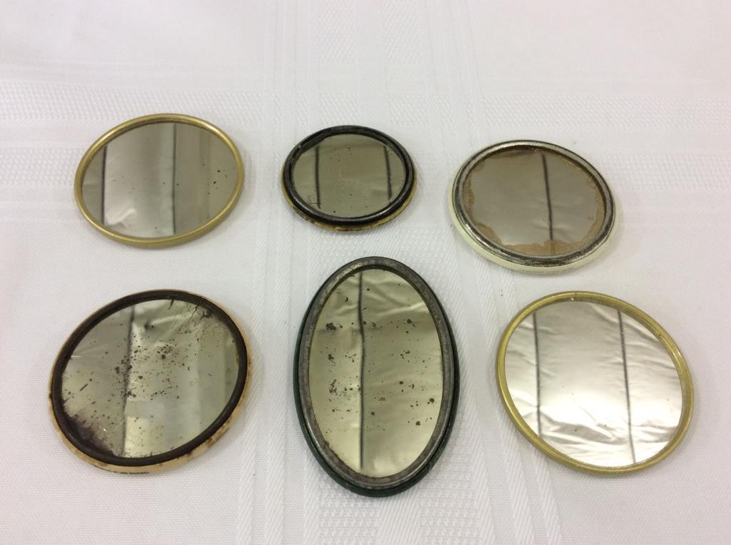 Lot of 6 Various Adv. Pocket Mirrors