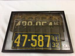 Lot of 5 Old License Plates Including