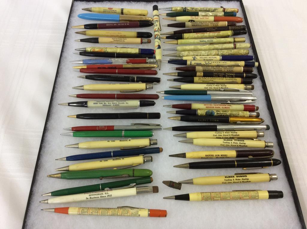 Lot of Approx. 52 Adv. Mechanical Pencils