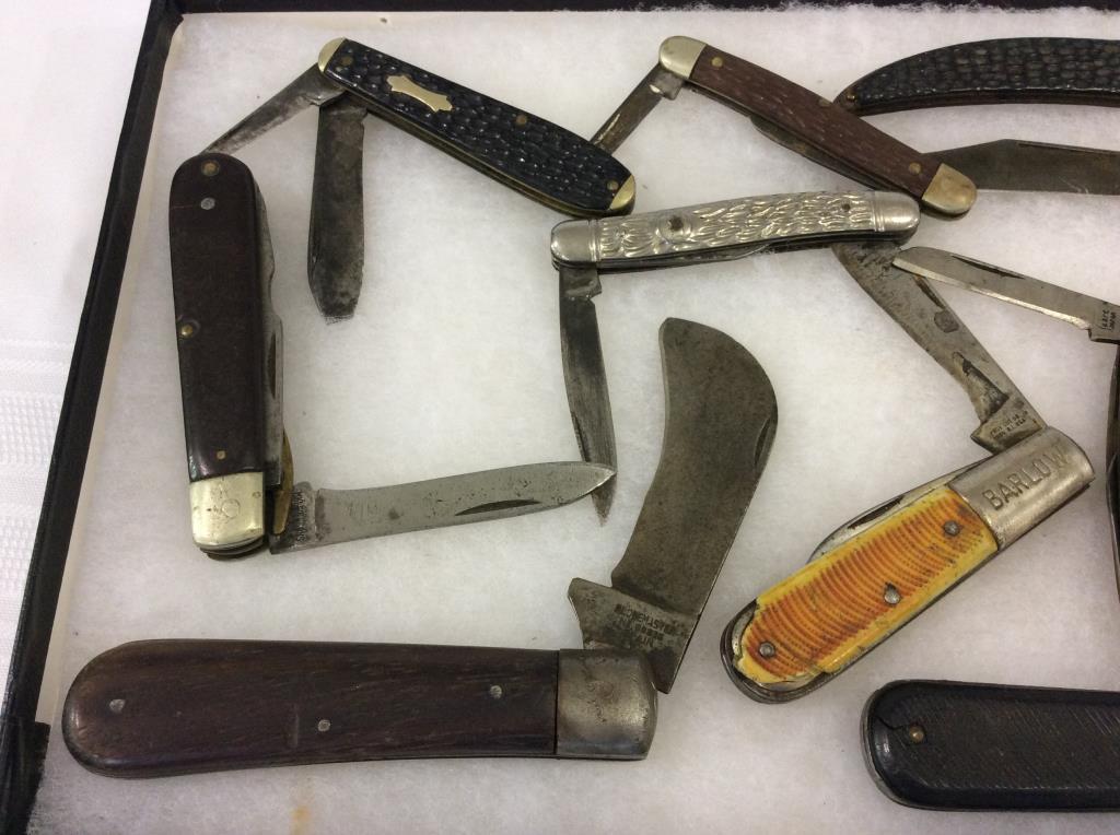 Lot of 10 Folding Pocket Knives Including Barlow,