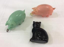 Lot of 3 Animal Design Tape Measurers Including