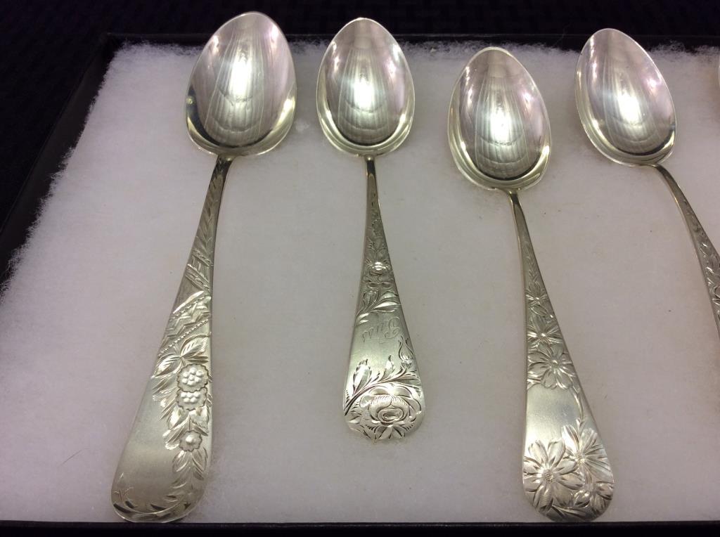 Lot of 5 Sterling Silver Including 4 Teaspoons