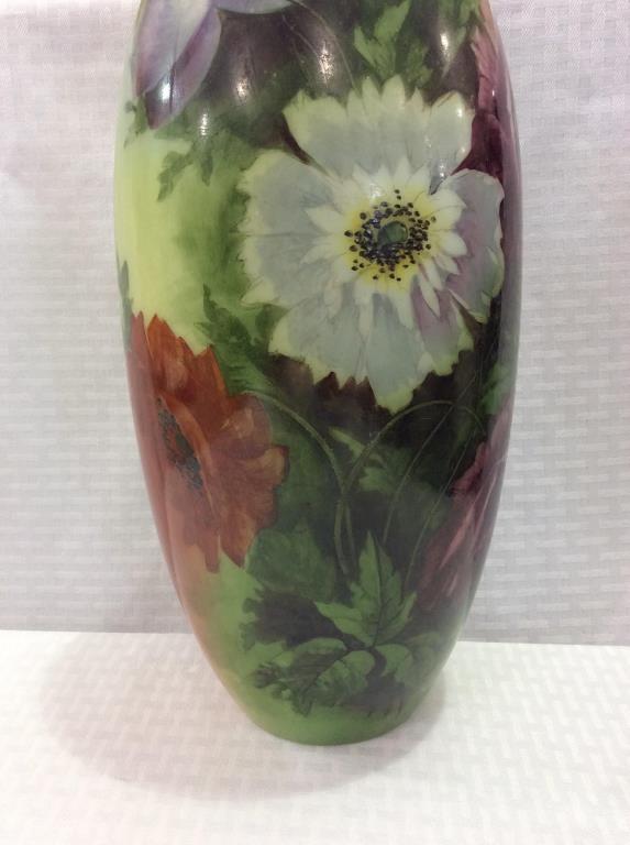 Beautiful Floral Painted Consolidated Glass