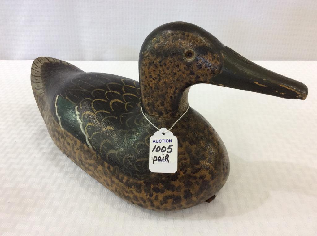 Pair of Wisconsin Hen & Mallard Drake Decoys