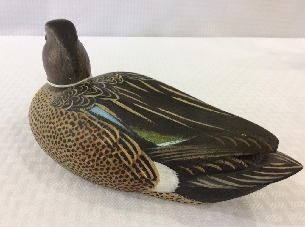 Lot of 2 Blue Wing Teals Carved by Bob Swan