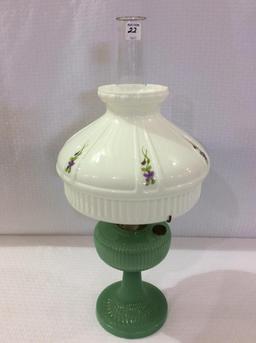 Aladdin Green Jadite Color Kerosene Lamp