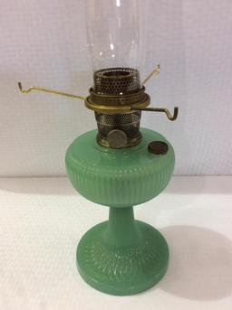 Aladdin Green Jadite Color Kerosene Lamp