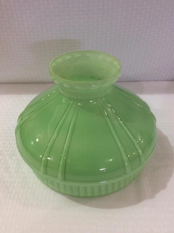 Aladdin Green Jadite Color Kerosene Lamp w/