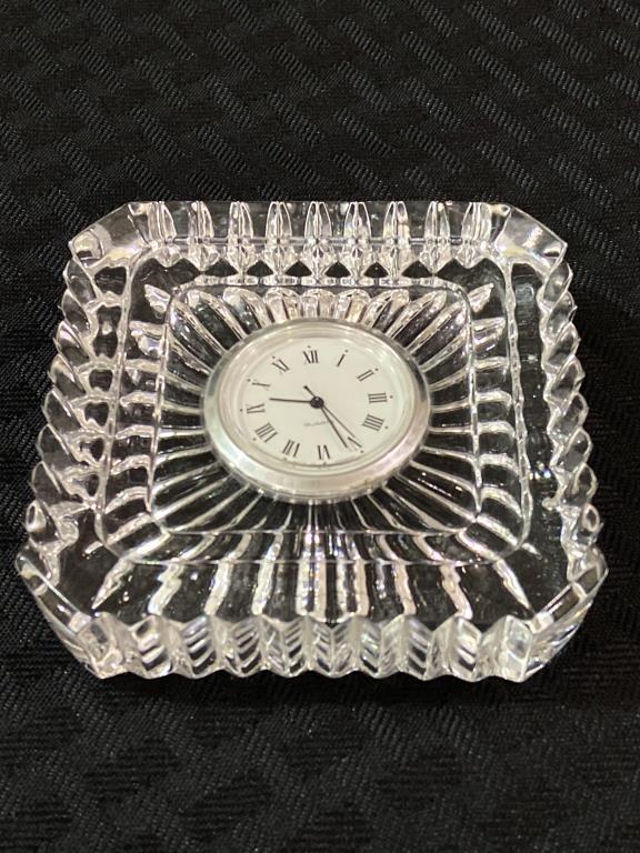 Lot of 2 Sm. Waterford Crystal Bedroom Clocks